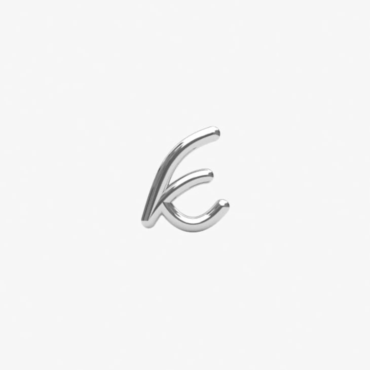 Love Letter - 18Ct Gold, Initial Stud (Single)^The Alkemistry Flash Sale