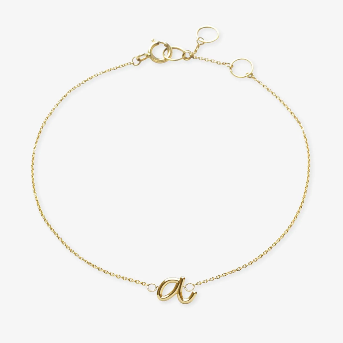 Love Letter - 18Ct Gold, Initial Chain Bracelet^The Alkemistry Best Sale