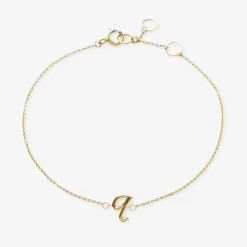 Love Letter - 18Ct Gold, Initial Chain Bracelet^The Alkemistry Best Sale