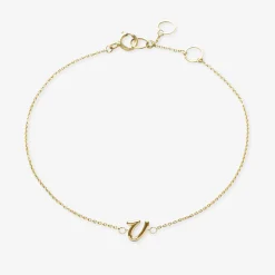 Love Letter - 18Ct Gold, Initial Chain Bracelet^The Alkemistry Best Sale