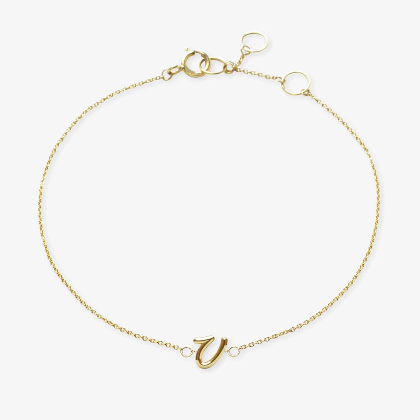 Love Letter - 18Ct Gold, Initial Chain Bracelet^The Alkemistry Best Sale