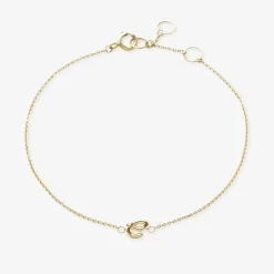 Love Letter - 18Ct Gold, Initial Chain Bracelet^The Alkemistry Best Sale