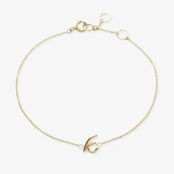 Love Letter - 18Ct Gold, Initial Chain Bracelet^The Alkemistry Best Sale