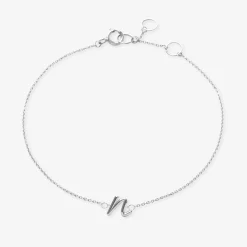 Love Letter - 18Ct Gold, Initial Chain Bracelet^The Alkemistry Best