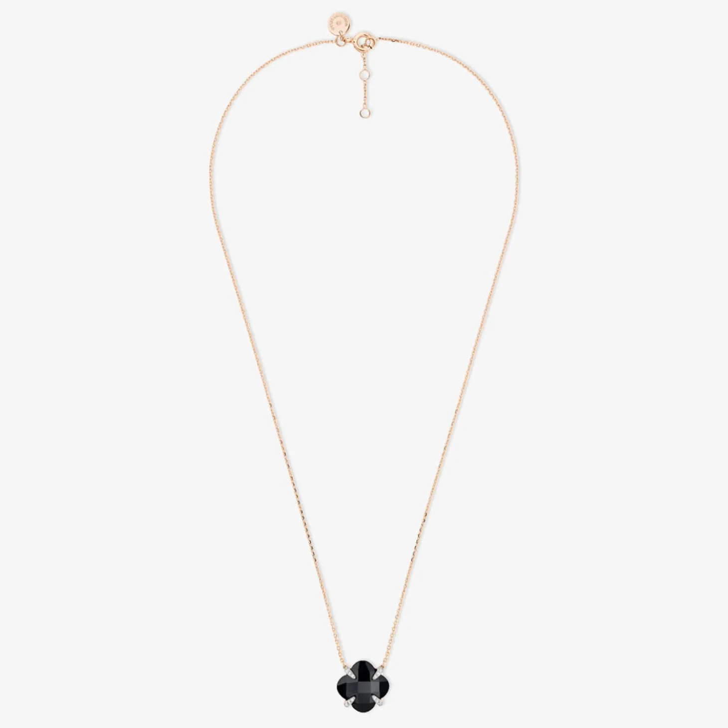 Morganne Bello 18Ct Rose Gold Victoria Black Onyx Claw Diamond Necklace^The Alkemistry Outlet