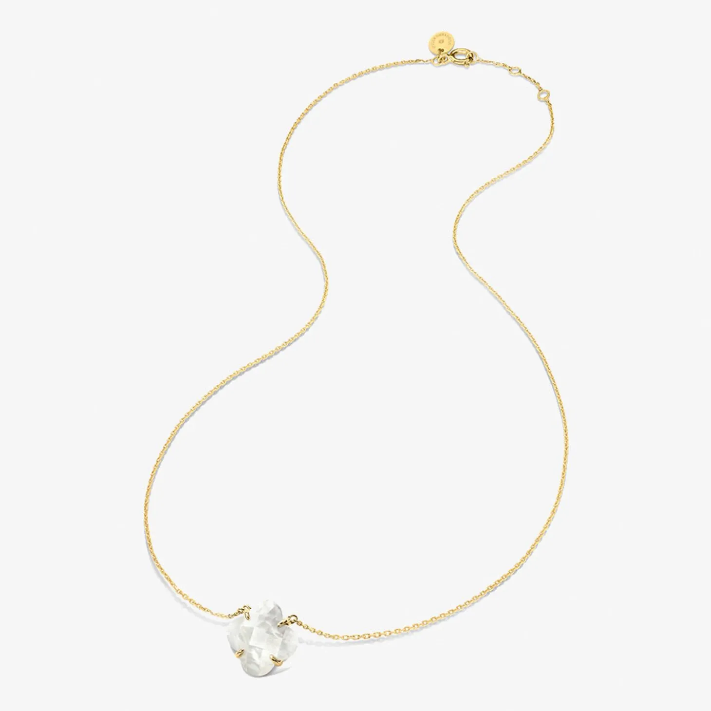 Morganne Bello 18Ct Yellow Gold Victoria Clover Mother Of Pearl Necklace^The Alkemistry Online