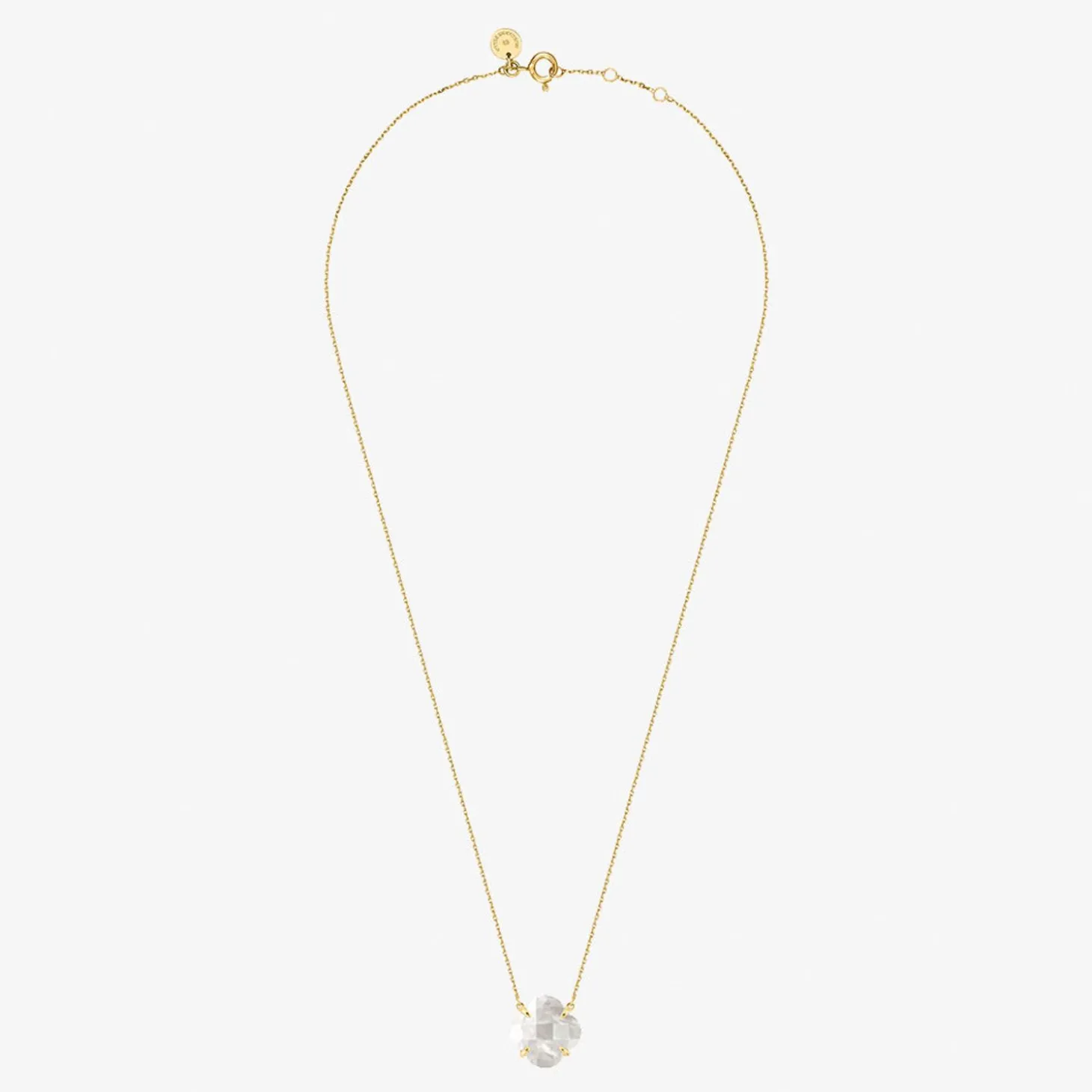 Morganne Bello 18Ct Yellow Gold Victoria Clover Mother Of Pearl Necklace^The Alkemistry Online