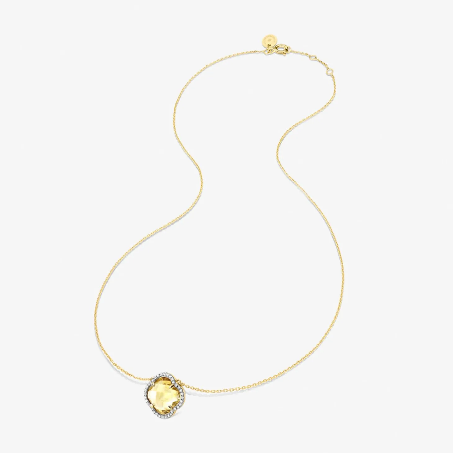 Morganne Bello 18Ct Yellow Gold And Diamond Victoria Citrine Necklace^The Alkemistry Cheap