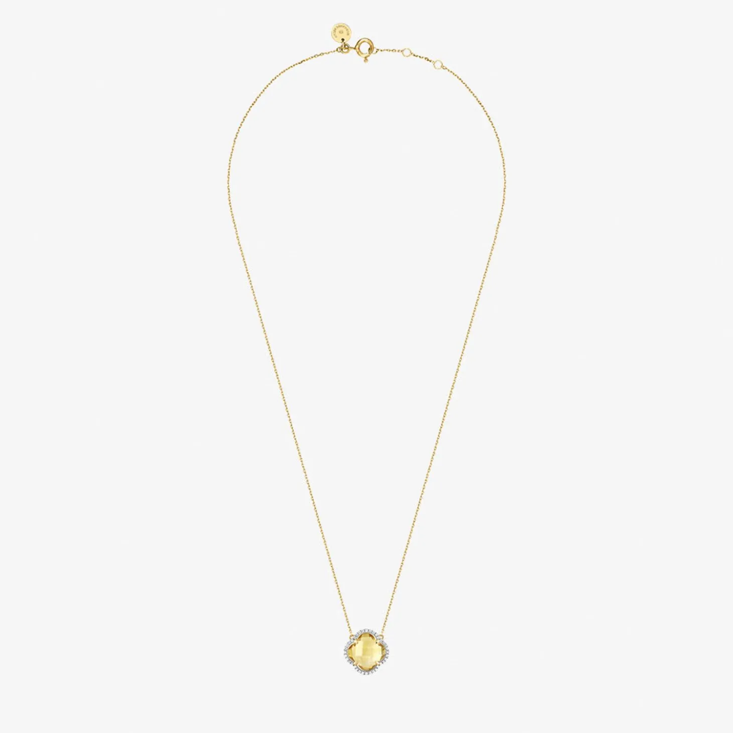 Morganne Bello 18Ct Yellow Gold And Diamond Victoria Citrine Necklace^The Alkemistry Cheap