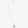 Morganne Bello 18Ct Yellow Gold Alma Pear Olive Quartz Diamond Necklace^The Alkemistry Outlet