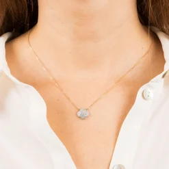 Morganne Bello 18Ct Yellow Gold Change Clover Diamond Necklace^The Alkemistry Cheap