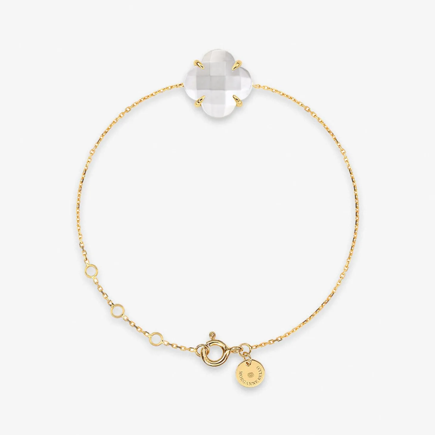 Morganne Bello 18Ct Yellow Gold Clover Mother Of Pearl Chain Bracelet^The Alkemistry Best Sale