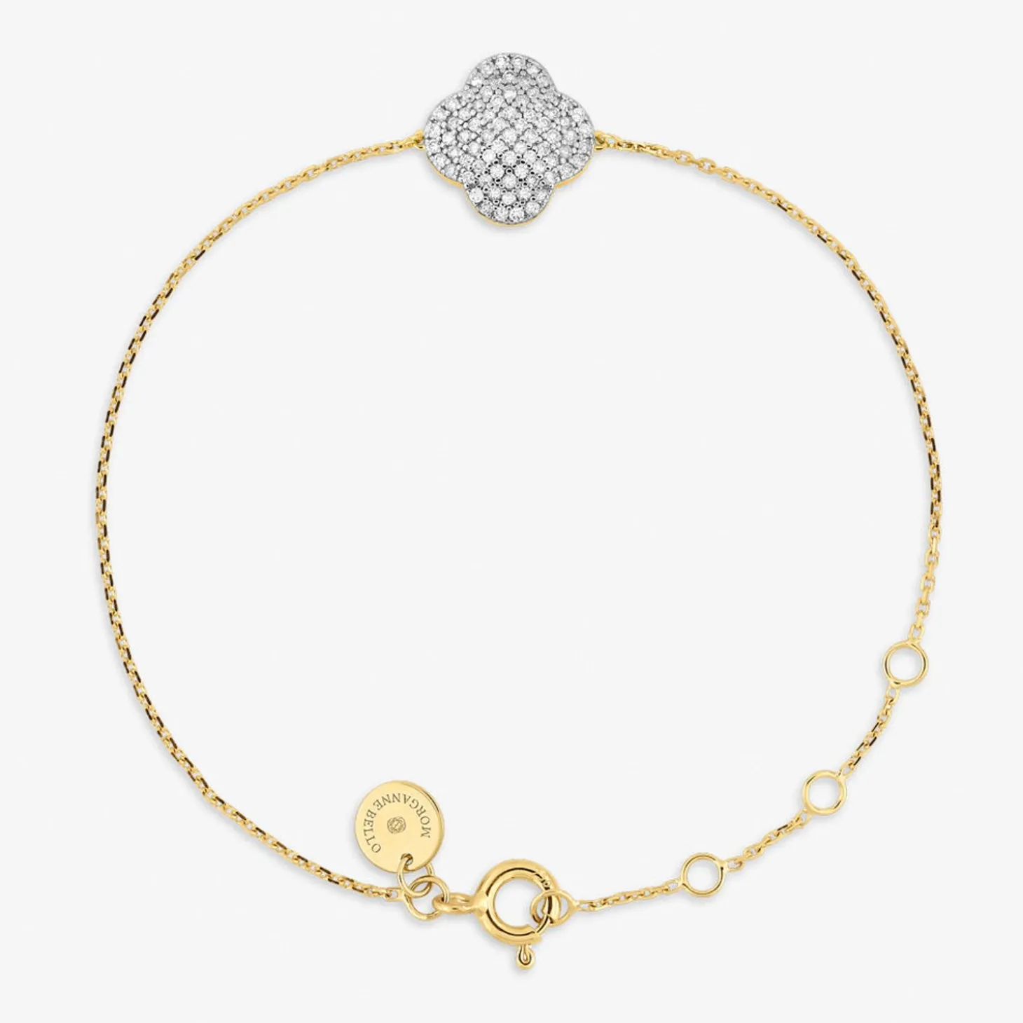 Morganne Bello 18Ct Yellow Gold Change Clover Diamond Bracelet^The Alkemistry Flash Sale