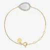 Morganne Bello 18Ct Yellow Gold Alma Pear Mother Of Pearl Diamond Bracelet^The Alkemistry Fashion
