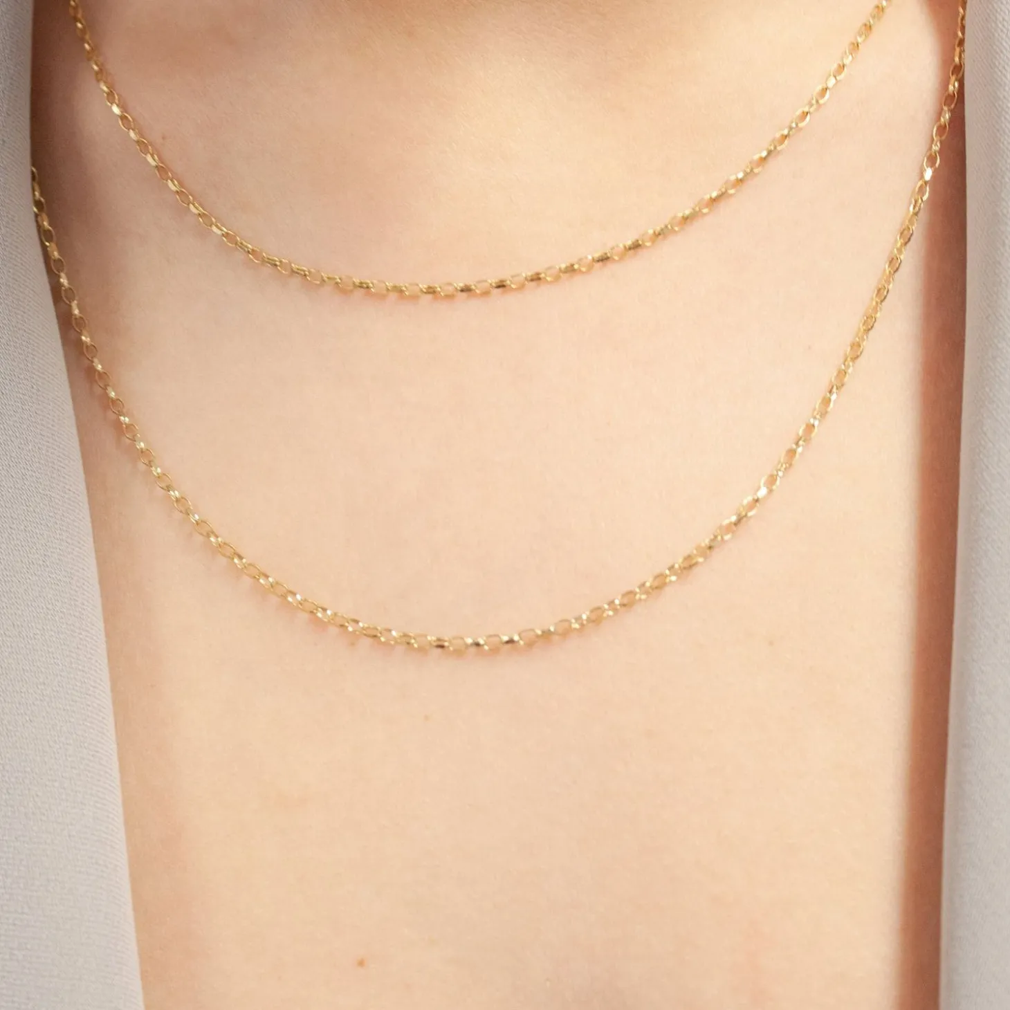 Nude Shimmer - 18Ct Gold, 17" Medium Shimmer Necklace^The Alkemistry Cheap