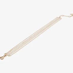 Nude Shimmer - 18Ct Gold, Fine Shimmer 5 Strand Adjuster Bracelet^The Alkemistry Sale