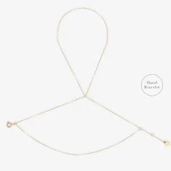 Nude Shimmer - 18Ct Gold, Fine Shimmer Double Hand Bracelet^The Alkemistry Shop