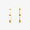 Nude Shimmer - 18Ct Gold, Graduated Pear Drop Earrings (Pair)^The Alkemistry Outlet