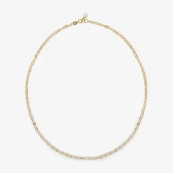 Poppy Finch 14Ct Yellow Gold And Oval Shimmer Necklace^The Alkemistry Discount