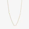 Poppy Finch 14Ct Yellow Gold And Spaced Pearl Shimmer Necklace^The Alkemistry Fashion
