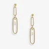 Poppy Finch 14Ct Yellow Gold Long Link Pearl Dangle Earrings (Pair)^The Alkemistry Cheap