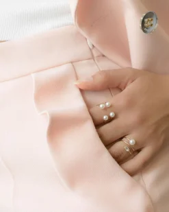 Poppy Finch 14Ct Yellow Gold Double Baby Pearl Ring^The Alkemistry Outlet
