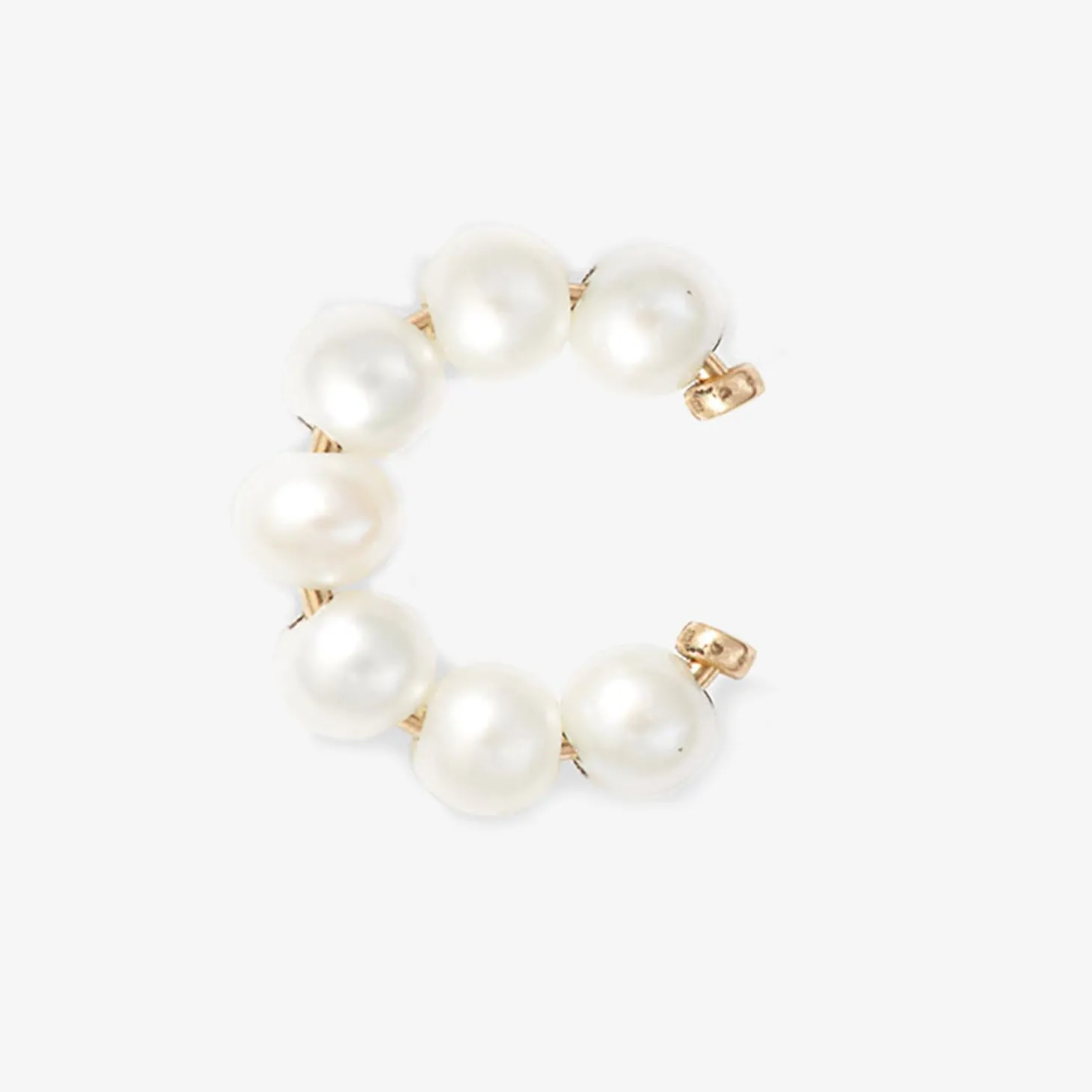 Poppy Finch 14Ct Yellow Gold And Baby Pearl Ear Cuff (Single)^The Alkemistry Outlet