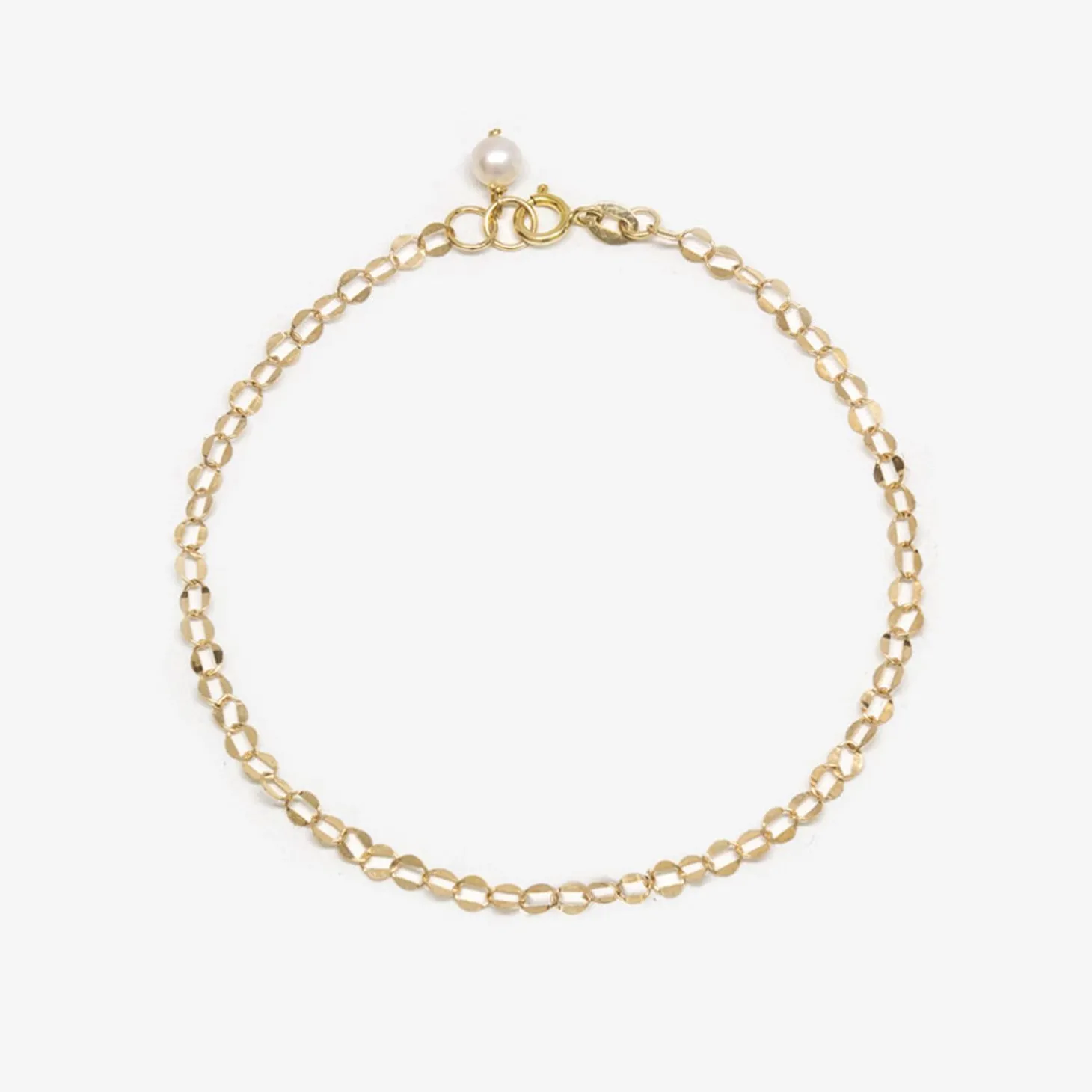 Poppy Finch 14Ct Yellow Gold Oval Shimmer Bracelet^The Alkemistry Clearance