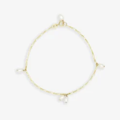 Poppy Finch 14Ct Yellow Gold Keshi Pearl Strand Dangle Bracelet^The Alkemistry Outlet