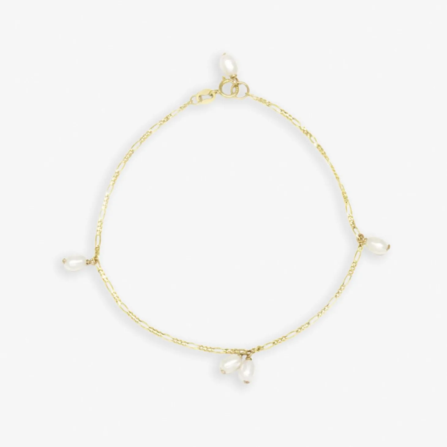 Poppy Finch 14Ct Yellow Gold Keshi Pearl Strand Dangle Bracelet^The Alkemistry Outlet