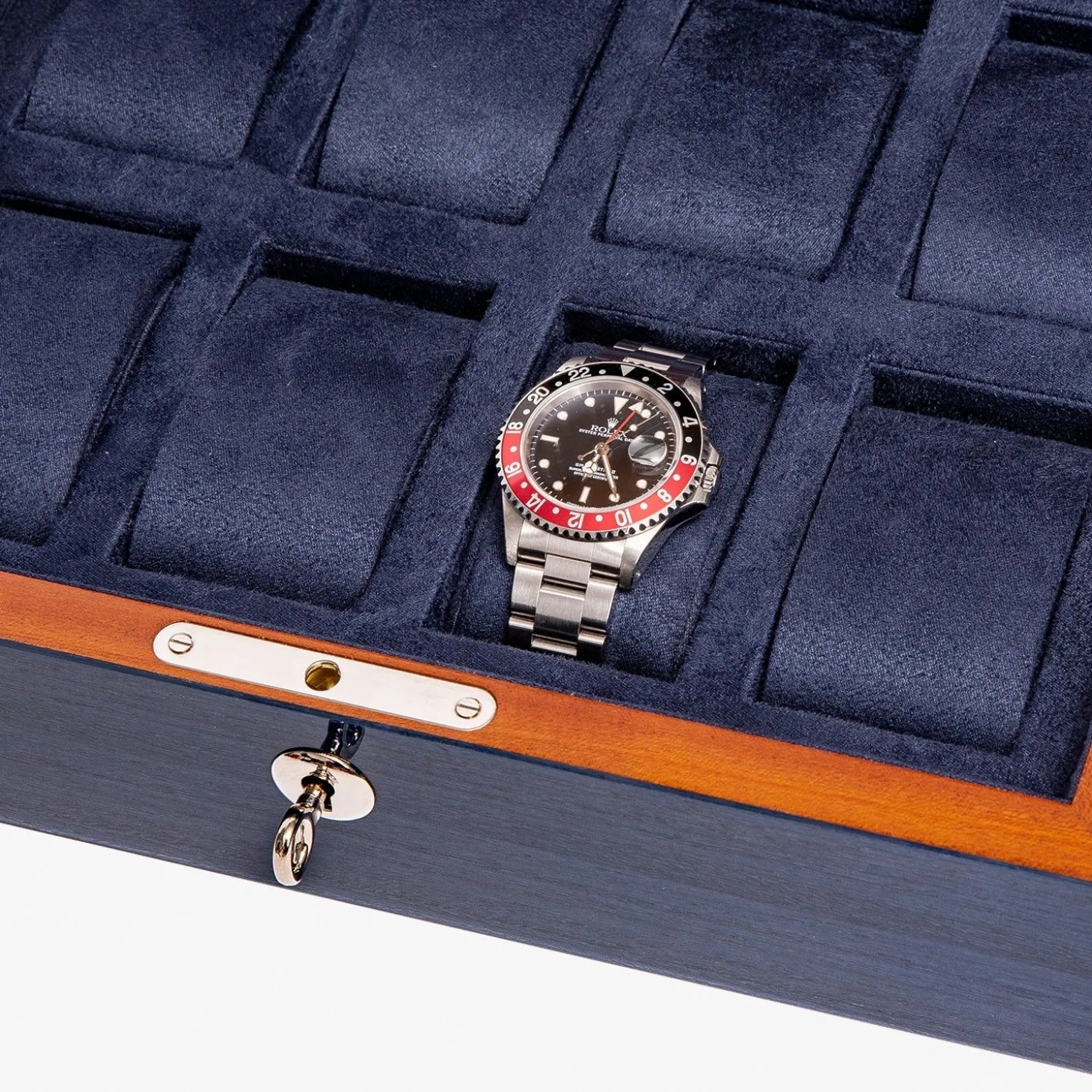 Rapport Heritage Chroma Eight Watch Box - Navy^The Alkemistry Best
