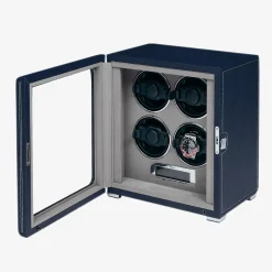 Rapport Quantum Quad Watch Winder - Navy^The Alkemistry Discount