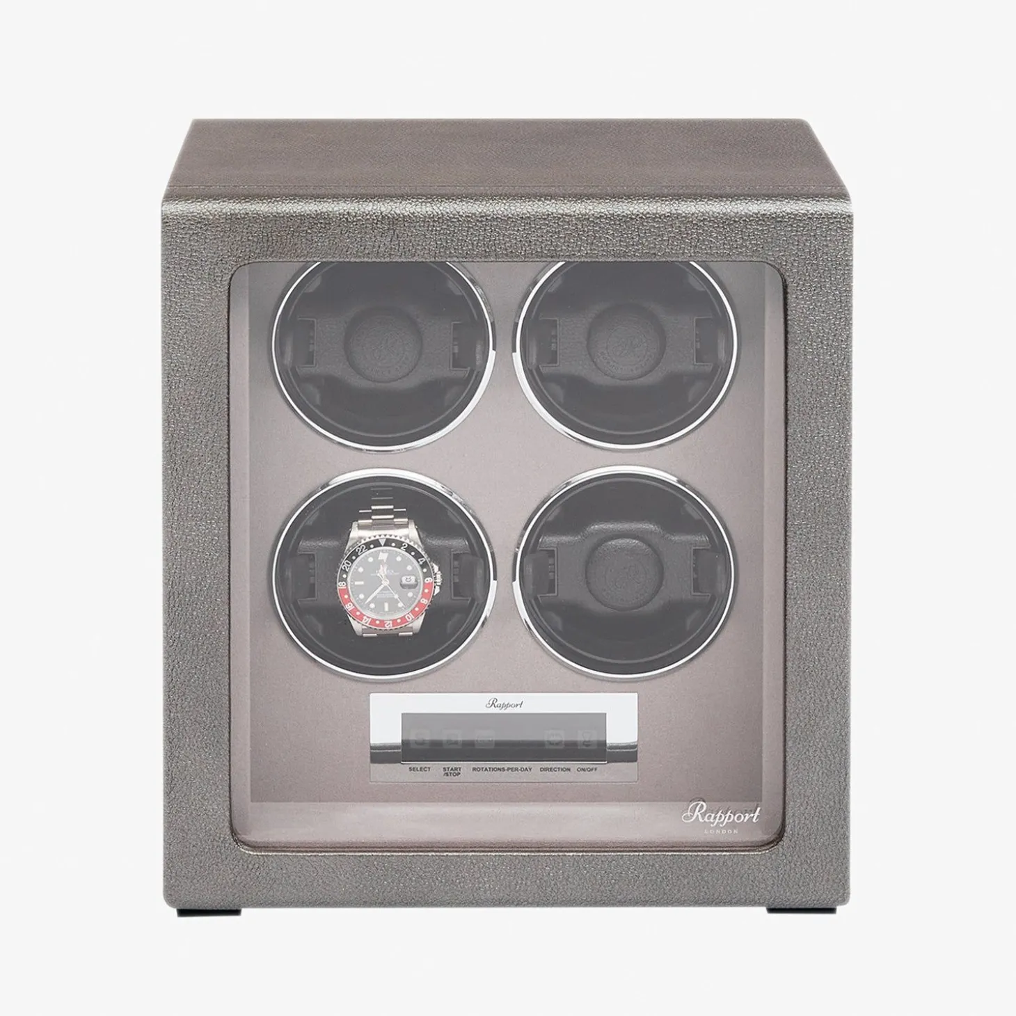 Rapport Quantum Quad Watch Winder - Silver^The Alkemistry Best Sale