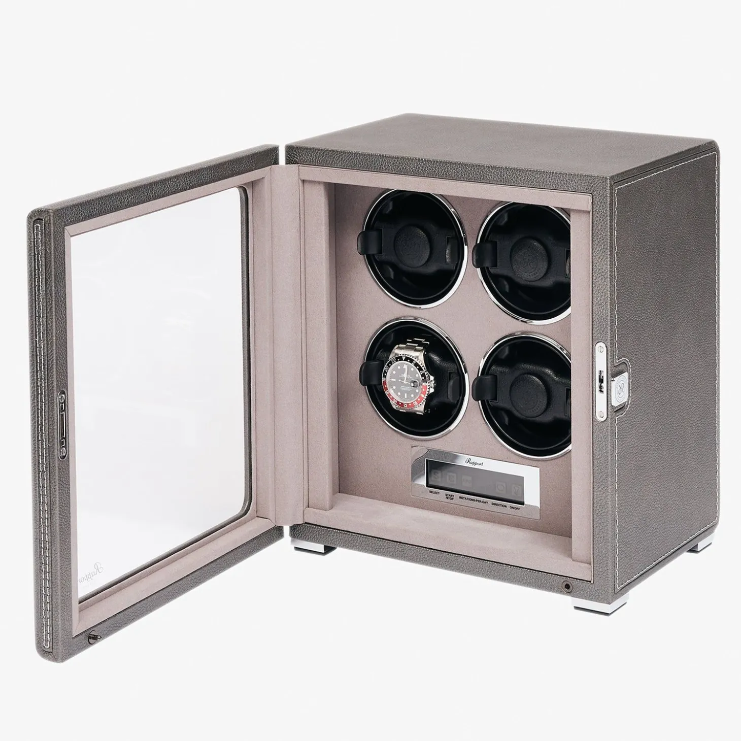 Rapport Quantum Quad Watch Winder - Silver^The Alkemistry Best Sale