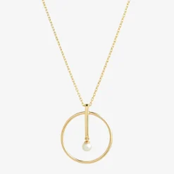 Ruifier 18Ct Yellow Gold Astra New Moon Sphere Akoya Pearl Pendant Necklace^The Alkemistry Best