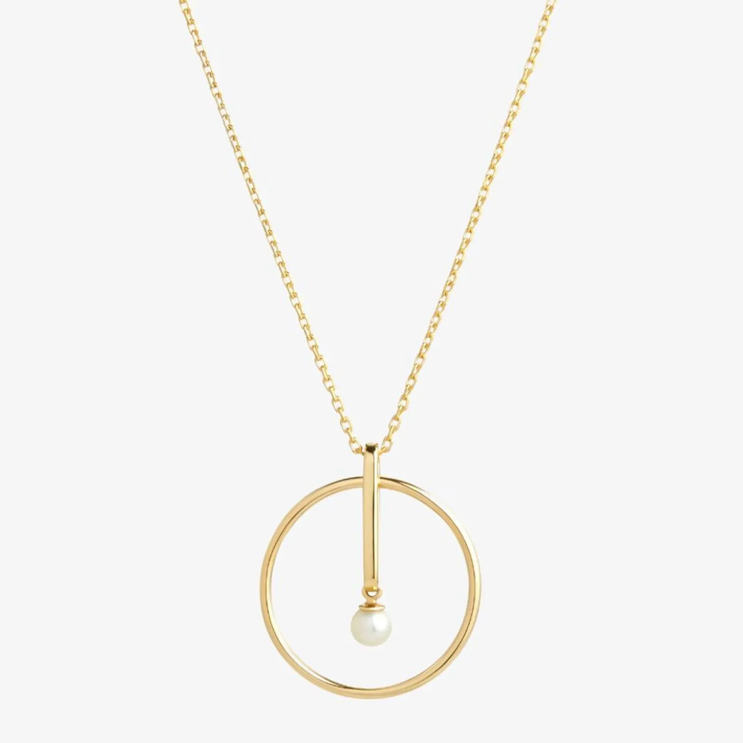 Ruifier 18Ct Yellow Gold Astra New Moon Sphere Akoya Pearl Pendant Necklace^The Alkemistry Best