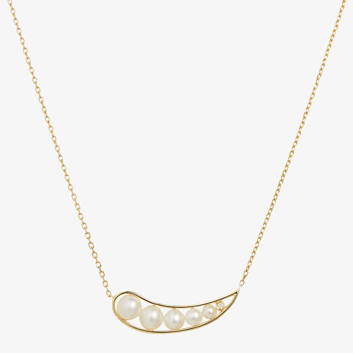 Ruifier 18Ct Yellow Gold Morning Dew 5 Pearl And Diamond Droplet Necklace^The Alkemistry Cheap