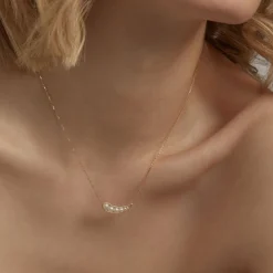Ruifier 18Ct Yellow Gold Morning Dew 5 Pearl And Diamond Droplet Necklace^The Alkemistry Cheap
