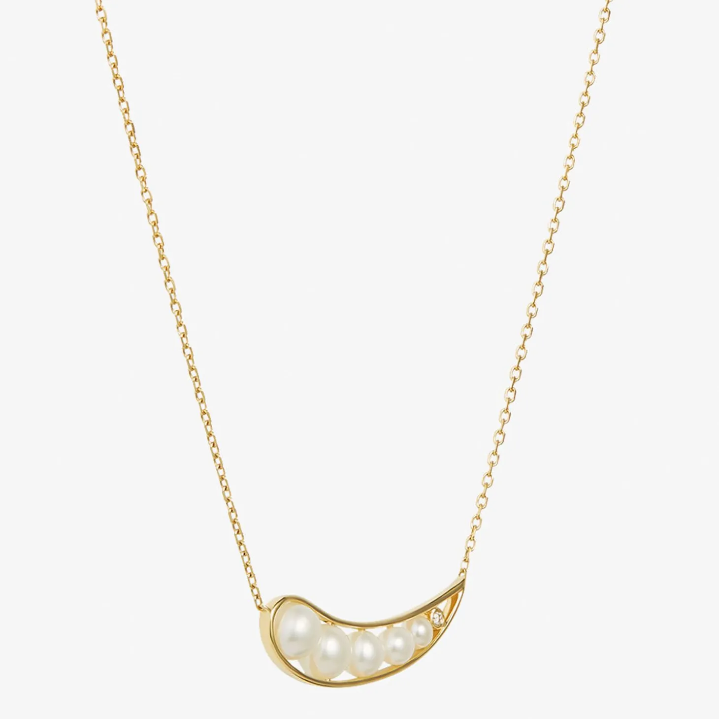 Ruifier 18Ct Yellow Gold Morning Dew 5 Pearl And Diamond Droplet Necklace^The Alkemistry Cheap
