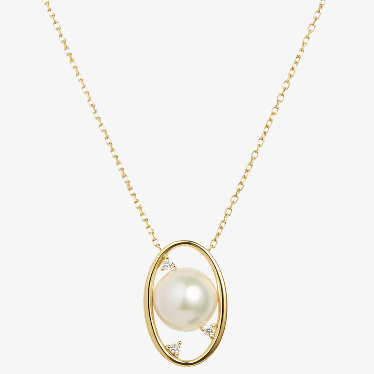 Ruifier 18Ct Yellow Gold Morning Dew Akoya Pearl And Diamond Necklace^The Alkemistry Best Sale