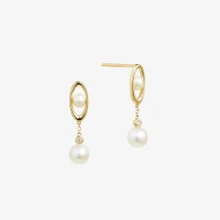 Ruifier 18Ct Yellow Gold Morning Dew Pearl Drop Earrings (Pair)^The Alkemistry Flash Sale