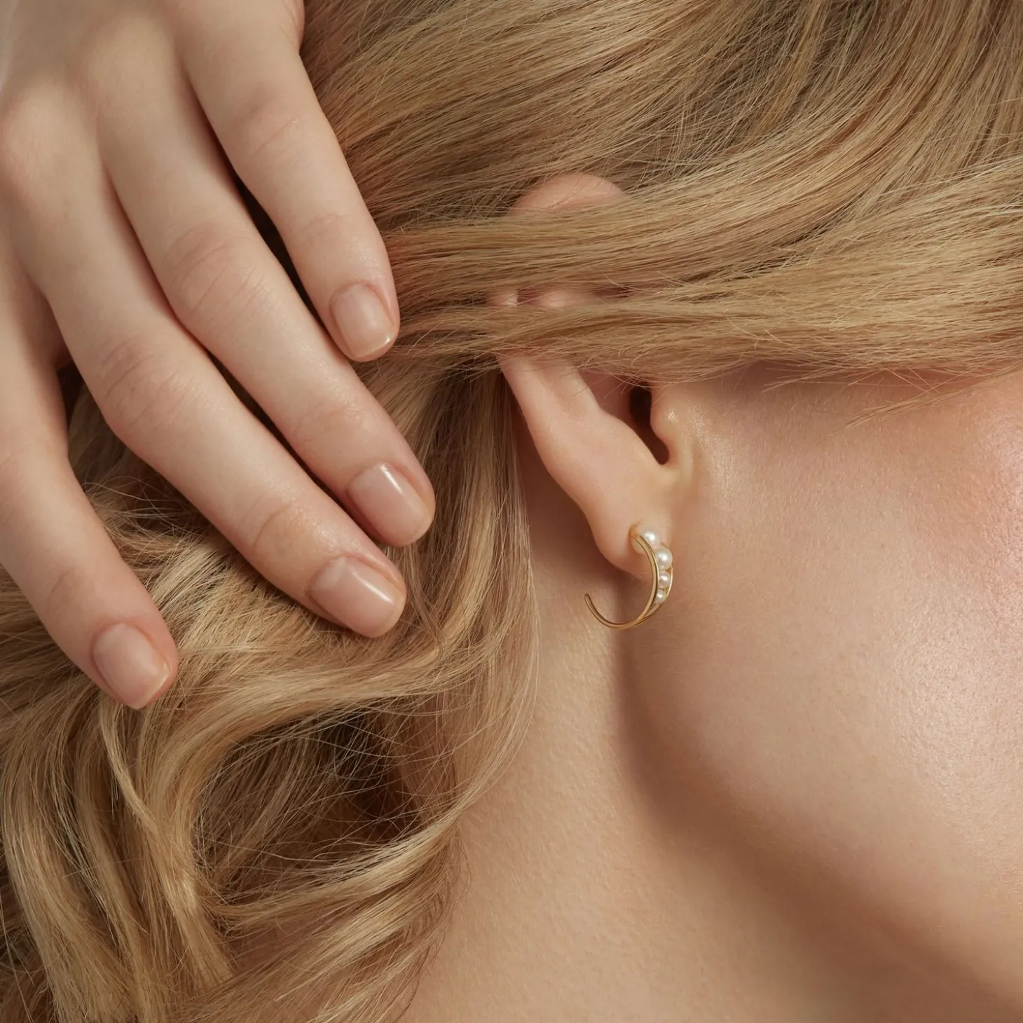 Ruifier 18Ct Yellow Gold Morning Dew 8 Pearl Droplet Earrings (Pair)^The Alkemistry Sale
