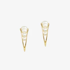 Ruifier 18Ct Yellow Gold Morning Dew 8 Pearl Droplet Earrings (Pair)^The Alkemistry Sale