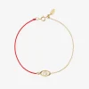 Ruifier 18Ct Yellow Gold Morning Dew Akoya Pearl And Diamond Red Thread And Chain Bracelet^The Alkemistry Flash Sale