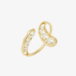 Ruifier 18Ct Yellow Gold Morning Dew Droplet 8 Pearl Ring^The Alkemistry New