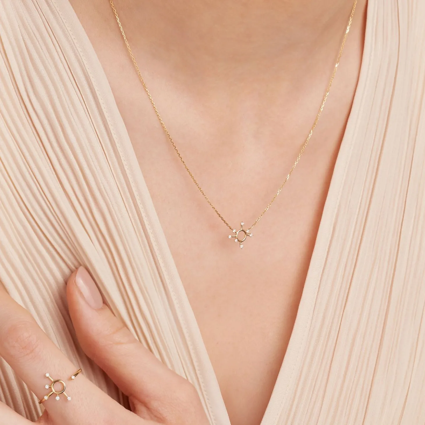 Ruifier 18Ct Yellow Gold Scintilla Epta Orb Necklace^The Alkemistry Shop