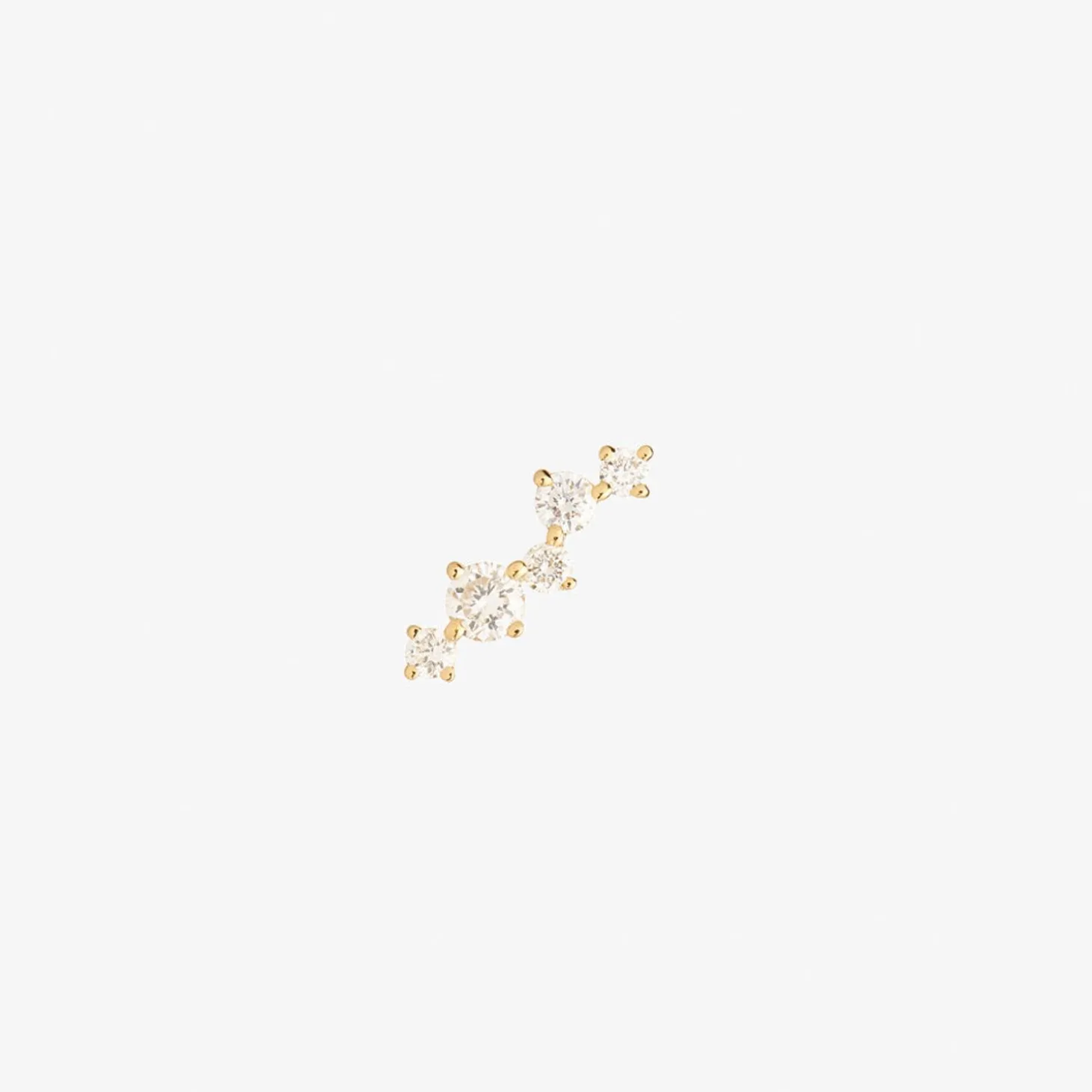 Ruifier 18Ct Yellow Gold Scintilla Alpha Ray 5 Diamond Stud Earring (Single)^The Alkemistry Outlet