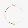 Ruifier 18Ct Yellow Gold Scintilla Dog Red Cord And Chain Bracelet^The Alkemistry Best