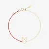 Ruifier 18Ct Yellow Gold Scintilla Rabbit Red Cord And Chain Bracelet^The Alkemistry New