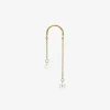 Suncatcher - 18Ct Gold, Asymmetric Double Diamond Drop Earring (Single)^The Alkemistry Store